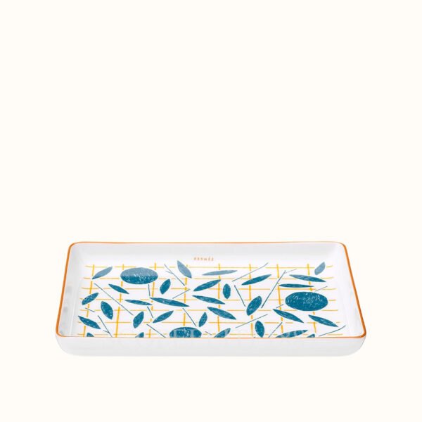 hermes a walk in the garden small tray 16×12 cm 02