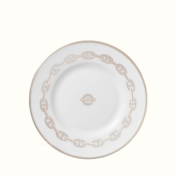 hermes chaine d ancre platine bread and butter plate 16 5 cm