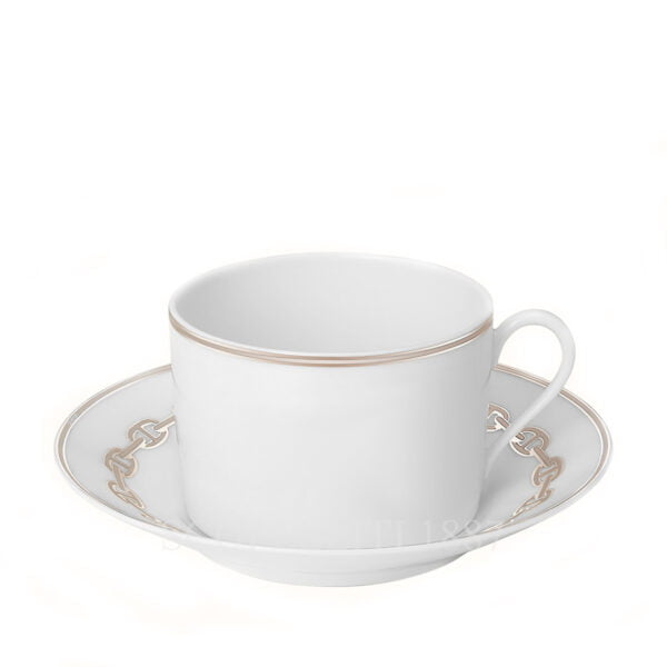 hermes chaine d ancre platine breakfast cup and saucer