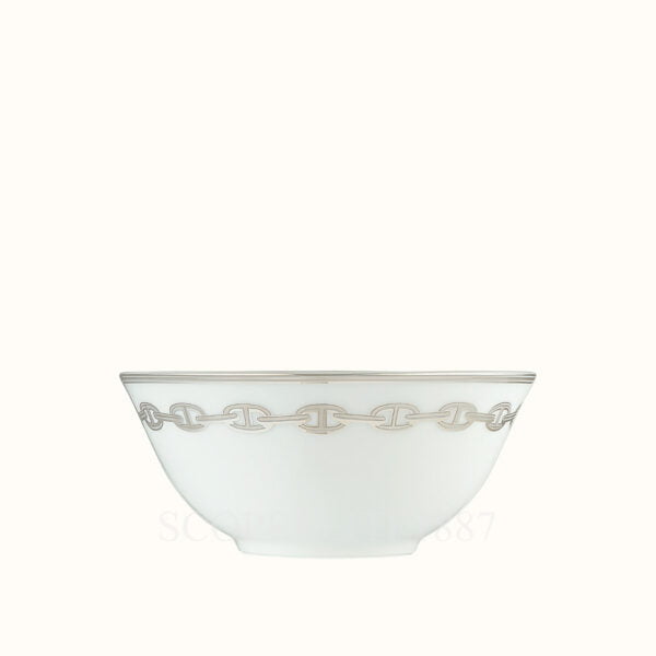 hermes chaine d ancre platine rice bowl 12 5 cm