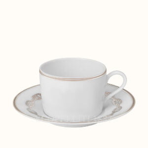 hermes chaine d ancre platine tea cup and saucer