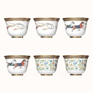 hermes cheval d orient gift set of 6 small cups n1 to n3