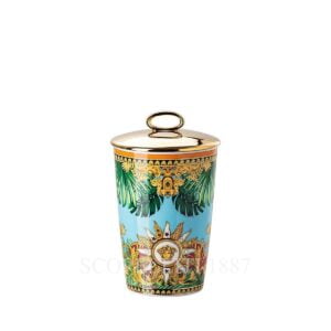 versace jungle animalier table light with scented wax 2 pcs
