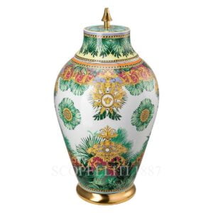 versace jungle animalier vase with lid 76 cm