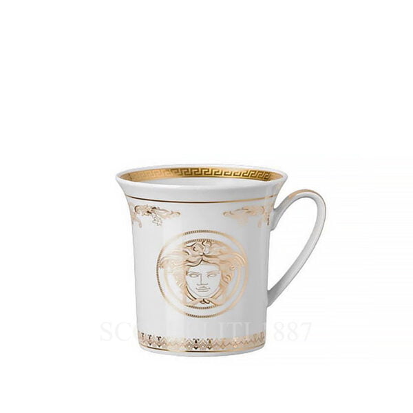 versace mug with handle medusa gala gold