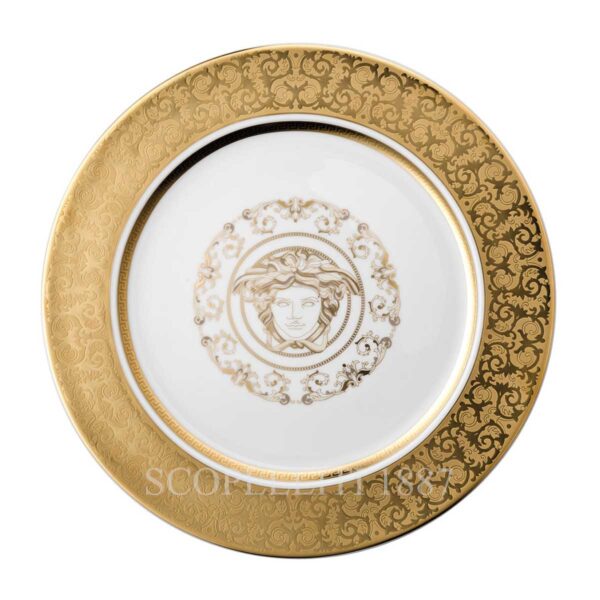 versace service plate 30 cm medusa gala gold