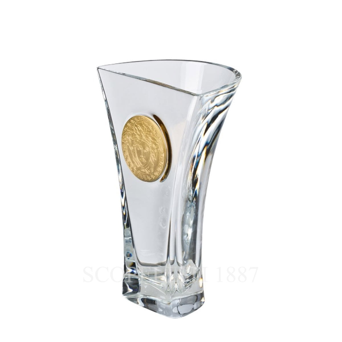 versace glass vase