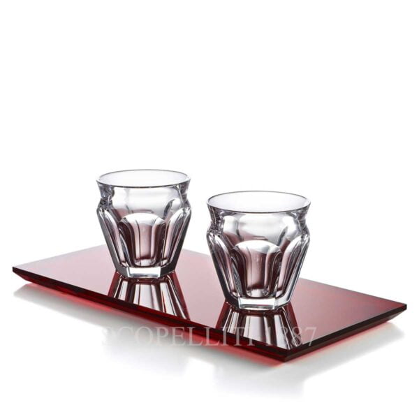 baccarat harcourt coffee cups and tray