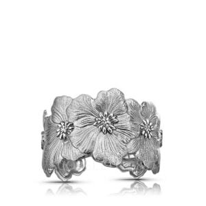 buccellati sterling silver bracelet gardenia blossoms