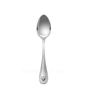 versace medusa cutlery silver plated dessert spoon