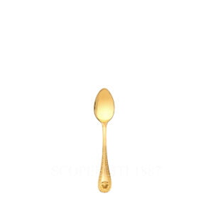 versace medusa cutlery gold plated espresso spoon