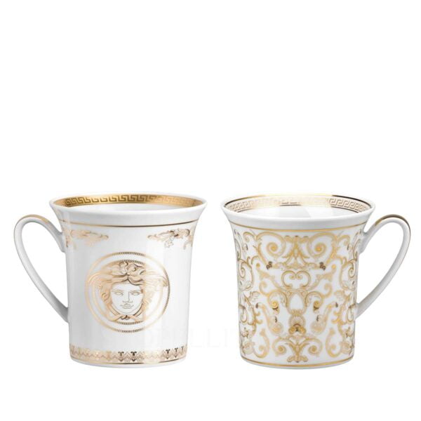 versace medusa gala set of two mugs