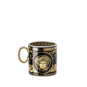 versace virtus gala black espresso cup