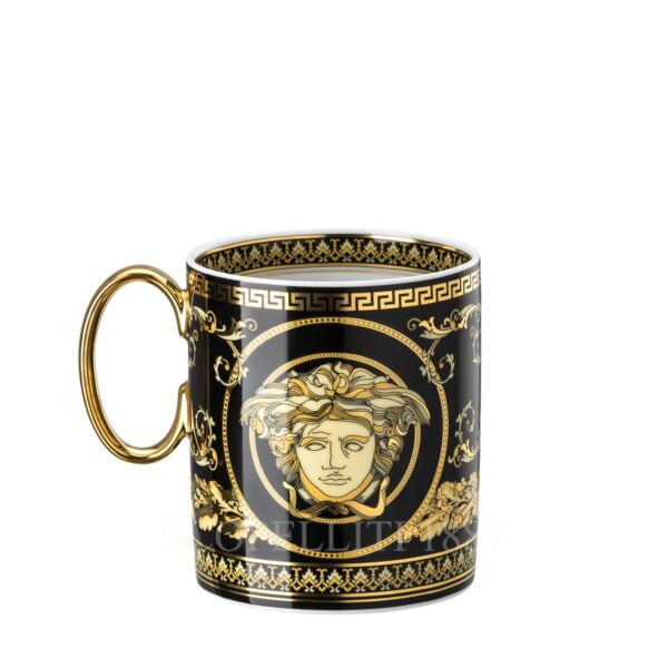 versace virtus gala black mug