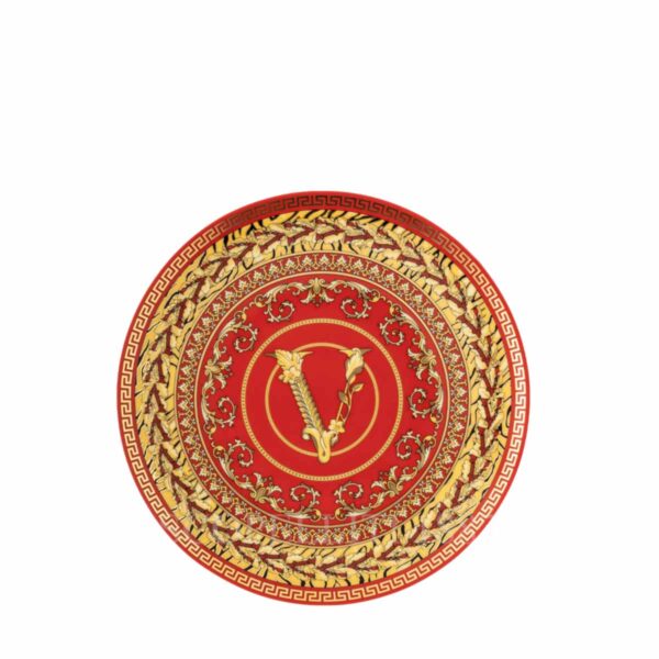 versace virtus holiday small plate 17 cm