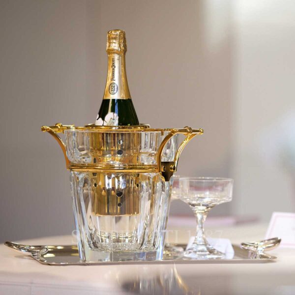 baccarat harcourt champagne cooler gold