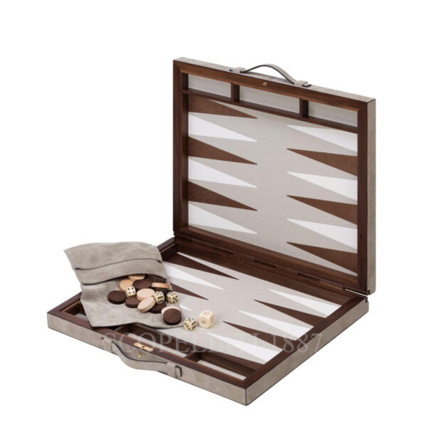 bond backgammon case large giobagnara in leather