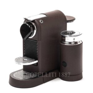 citiz easy version with milk frother coffee machine leather pigment france