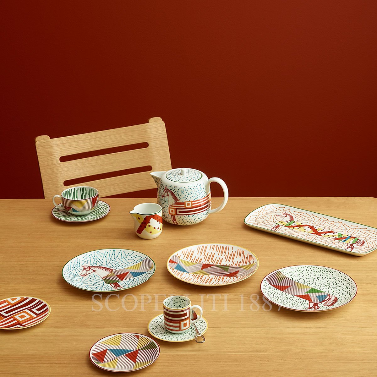 hermes hippomobile tableware collection
