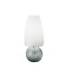 Venini Argea Table Lamp Milk White with Silver Leaf