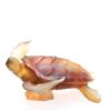Daum Crystal Sea Turtle Mer de Corail Large Amber Numbered Edition