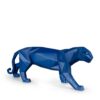 Lladró Panther Figurine Blue Matte