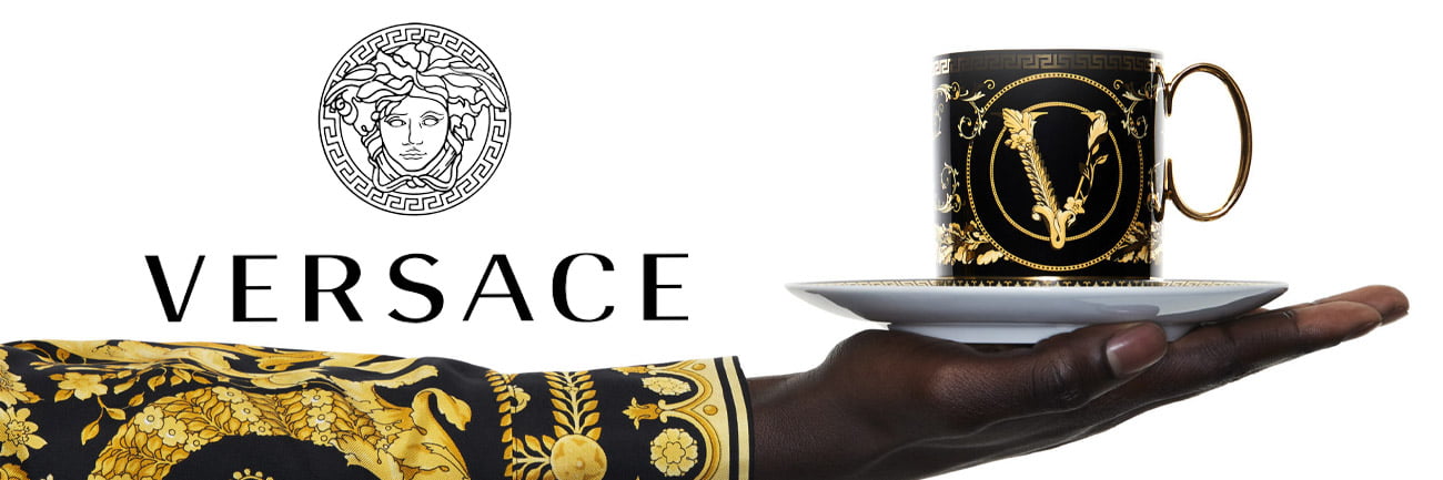 versace coffee cup banner