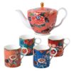 Wedgwood Tea Set Paeonia Blush with Mugs