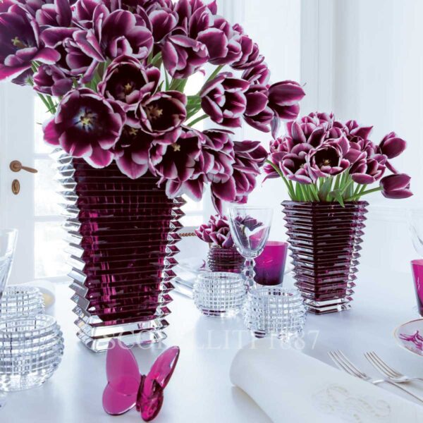 baccarat eye purple crystal vases