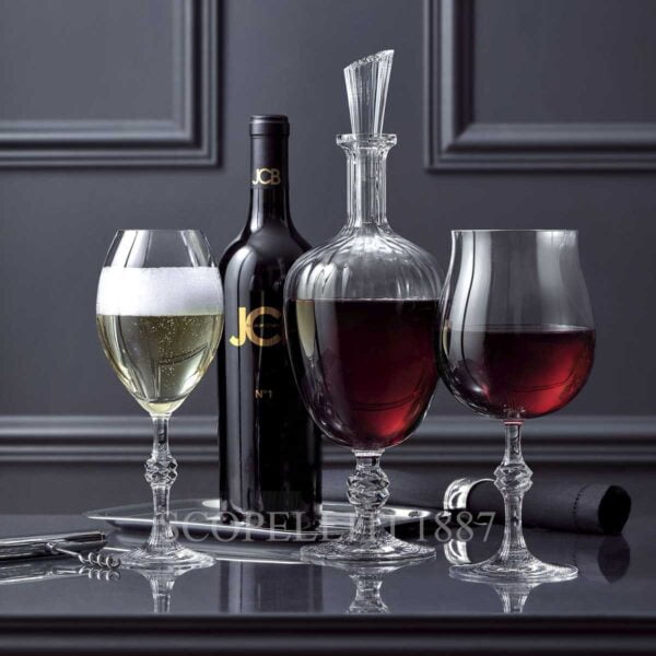 baccarat set of 2 wine glasses jcb passion