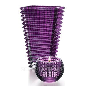 baccarat eye vase large purple