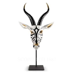 lladro antelope mask porcelain fierce portraits