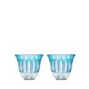 Saint Louis Tommy Set of 2 Flared Tumblers Light Blue