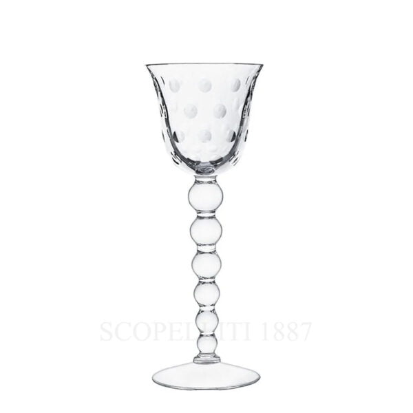 saint louis bubbles crystal wine glass