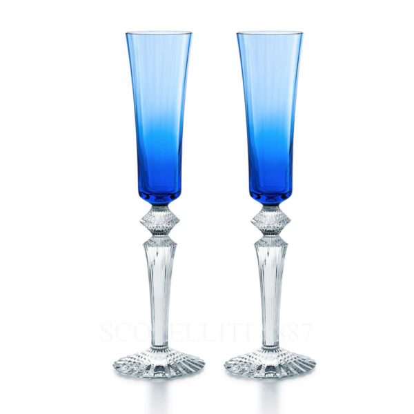 baccarat flute champagne mille nuits flutissimo blue