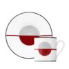 Puiforcat Initiales Coffee Cup and Saucer Cercles