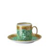 NEW Versace Coffee Cup Medusa Amplified Green Coin