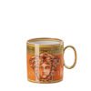 NEW Versace Mug with handle Medusa Amplified Orange Coin