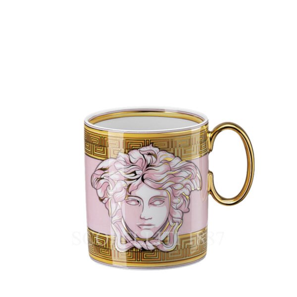 versace medusa amplified mug pink
