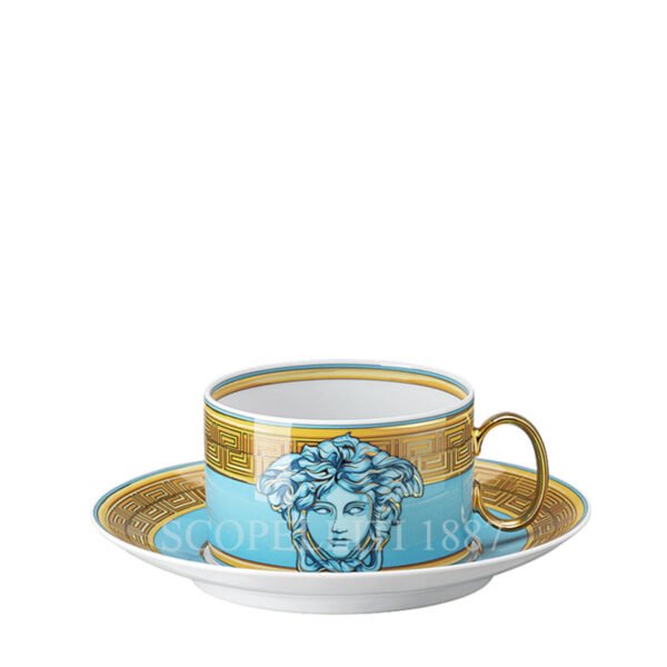 versace medusa amplified tea cup blue coin