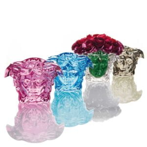 versace medusa grande crystal vases
