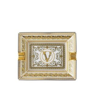 versace virtus gala white ashtray 16 cm