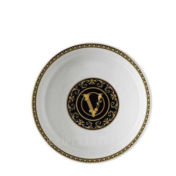 versace virtus gala black salad bowl medium