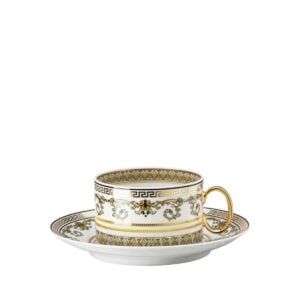 versace virtus gala white tea cup and saucer