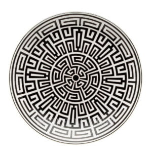 ginori centerpiece plate labirinto black