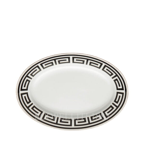 ginori ovale plate small labirinto black