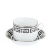 Ginori Tea Cup and Saucer Labirinto Black