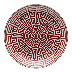 richard ginori centrepiece labirinto red