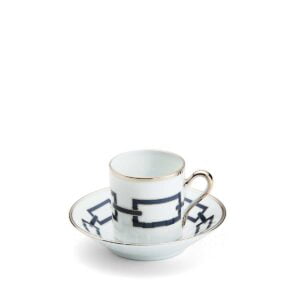 richard ginori coffee cup and saucer catene blue