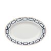 Ginori Oval Platter Medium Catene Blue